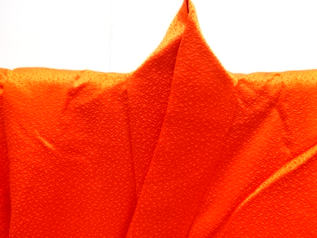  絞り雲に折鶴模様刺繍子供着物